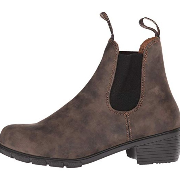 Blundstone 1677 Rustic Brown Heeled Chelsea Boots - Picture 4 of 7